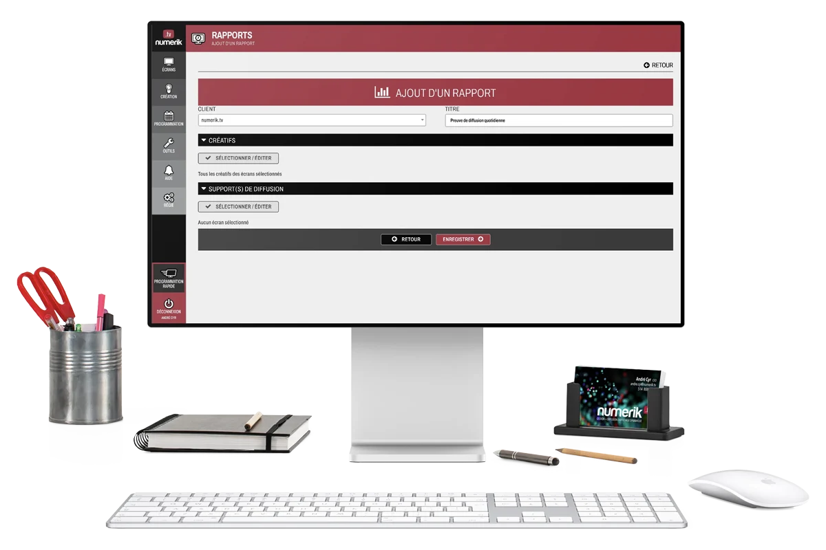 Creating a custom report in Numerik.tv