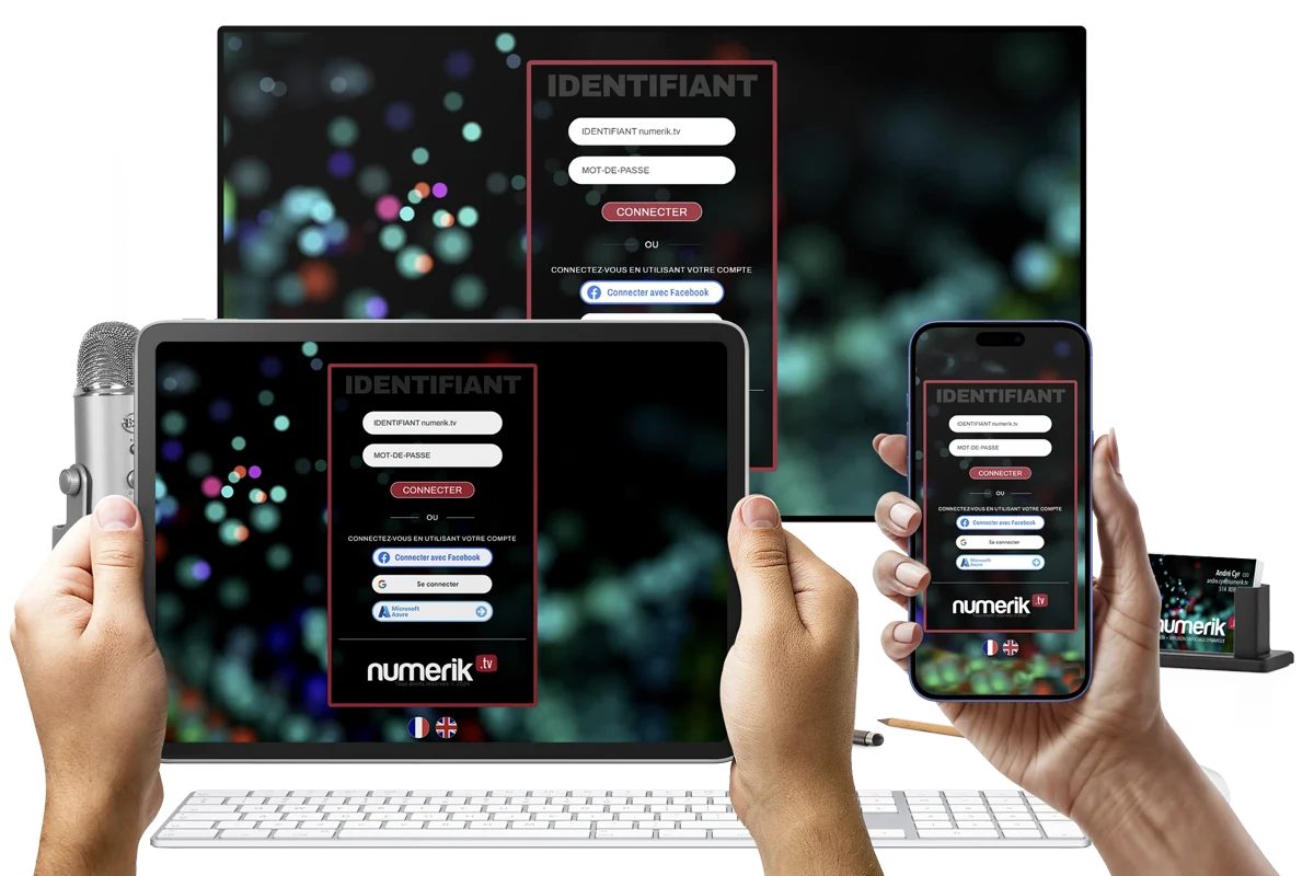Numerik.tv sign-in on desktop, tablet and phone