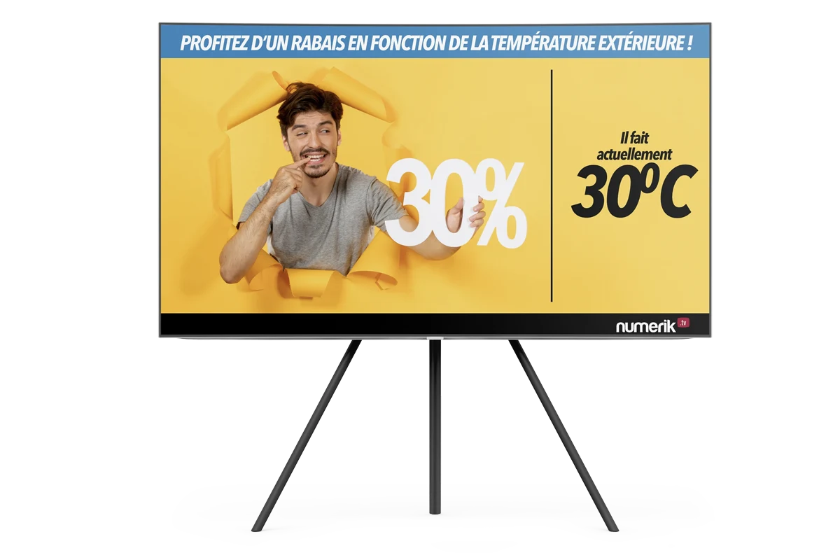 Promotion déclenchée selon la température extérieure